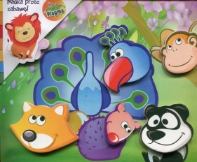 Drewniana układanka magnetyczna 3D Paw