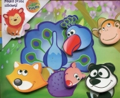 Drewniana układanka magnetyczna 3D Paw