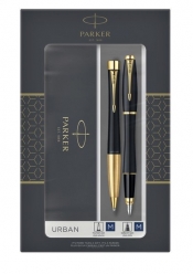 Komplet 2019 Urban czarny Mat GT - pióro wieczne + długopis (P-2093381) (Uszkodzone opakowanie)