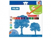 Milan, kredki ołówkowe 231 trójkątne, 24 kolory (0728324)