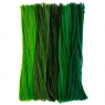  Druciki kreatywne 30cm odcienie zieleni 200szt