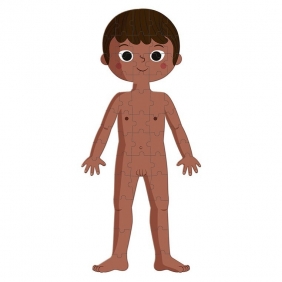 Janod, Puzzle edukacyjne gigantyczne 3w1 - Ciało człowieka (J02681)