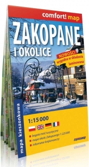 Zakopane i okolice mapa kieszonkowa 1:15 000