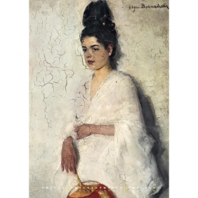 Kalendarz 2027 Olga Boznańska A3 wzór 1 - Edyta Niemiec-Szywała