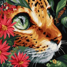 Malowanie po numerach - Bezdenne oczy 40x40cm