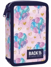 Piórnik podwójny BackUp z wyposażeniem - Baloniki (PB7DW41)