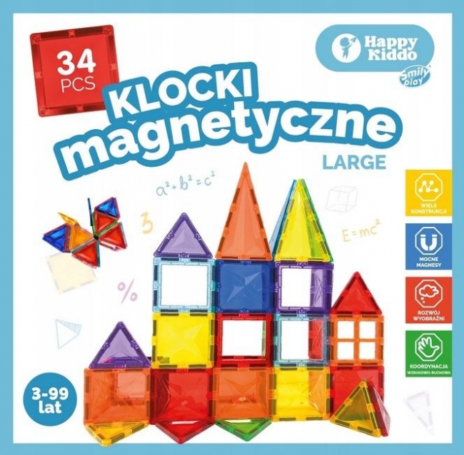 Klocki magntyczne 34el