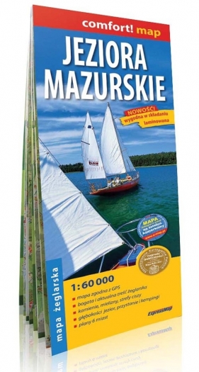 Jeziora Mazurskie mapa żeglarska 1:60 000