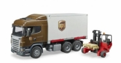 Pojazd Scania R kontener UPS z wózkiem widłowym (BR-03581)