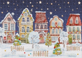 Puzzle Świąteczne - Miasteczko, 500 el.
