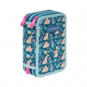 Astrabag, Piórnik Jumbo potrójny z wyposażeniem - Candy Bunny, AC31