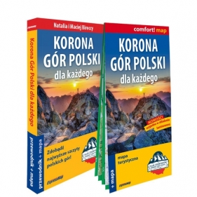 Korona Gór Polski dla każdego 2w1 przewodnik+mapa - Natalia Bierecka