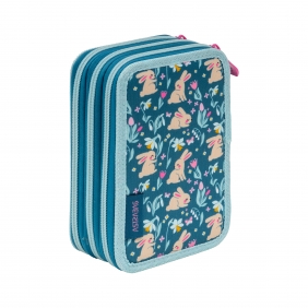 Astrabag, Piórnik Jumbo potrójny z wyposażeniem - Candy Bunny, AC31