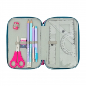 Astrabag, Piórnik Jumbo potrójny z wyposażeniem - Candy Bunny, AC31