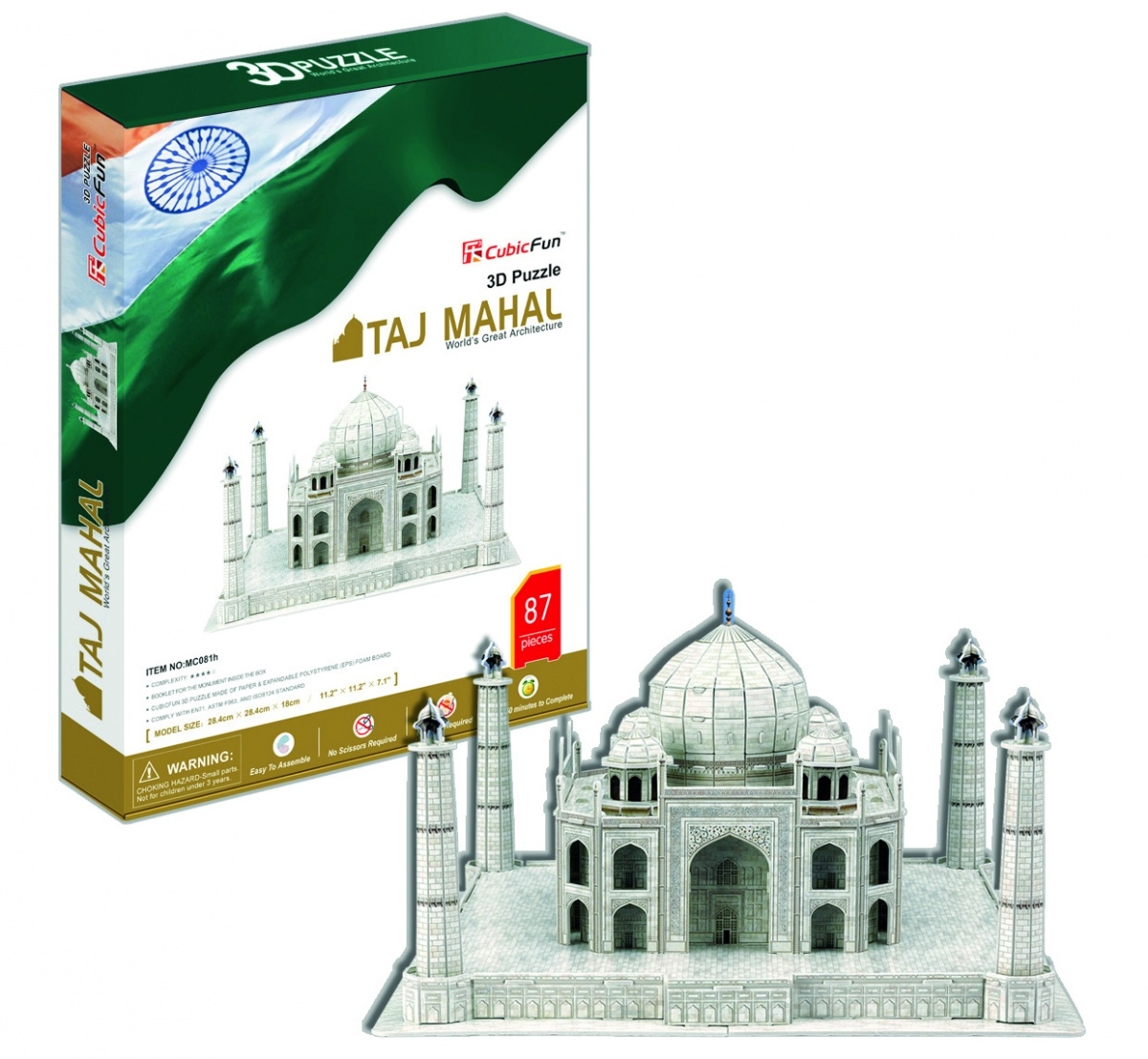 Puzzle 3D: Taj Mahal - Zestaw XL (306-21081)