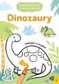 Kolorowanka z naklejkami. Dinozaury - Opracowanie zbiorowe