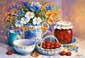 Puzzle 500 Cherries in China Basket (51816)