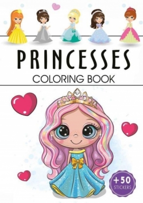 Princesses. Coloring book - Opracowanie zbiorowe