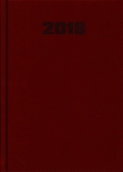 Kalendarz Manager A5 dzienny bordowy 2018