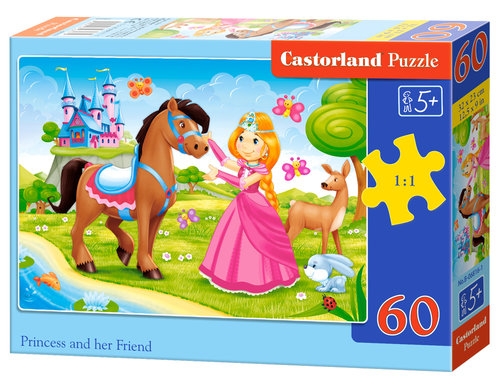 Puzzle Princess and Her Friend 60 elementów (06816)