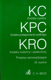 Kodeks cywilny Kodeks postępowania cywilnego Kodeks rodzinny i opiekuńczy Przepisy wprowadzające - <br />