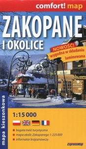 Zakopane i okolice mapa kieszonkowa 1:15 000