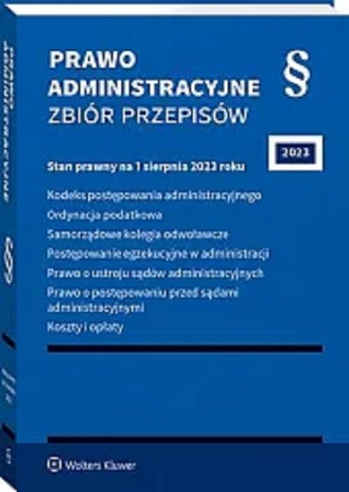 Prawo administracyjne Zbiór przepisów