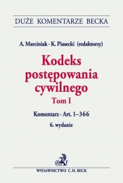 Kodeks postępowania cywilnego Tom 1 Komentarz do art. 1-366