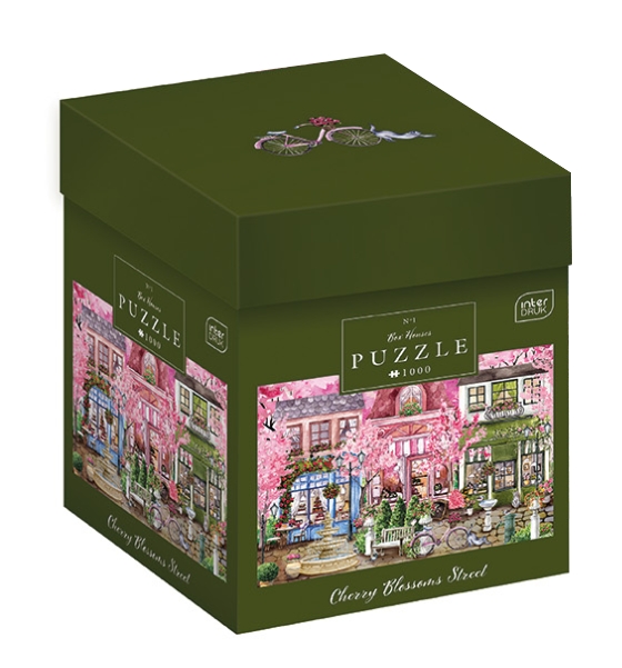 Puzzle 1000: Box Houses 1 - Cherry Blossoms Street