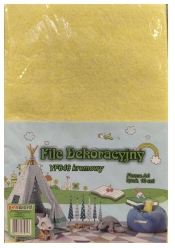 Filc dekoracyjny - Kremowy/żółty 20x30