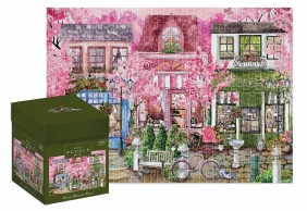 Puzzle 1000: Box Houses 1 - Cherry Blossoms Street