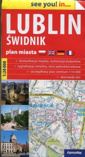 Lublin Świdnik plan miasta 1:20 000