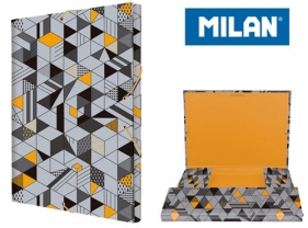 Teczka MILAN A4 gruba z gumką CUBE
