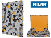 Teczka MILAN A4 gruba z gumką CUBE