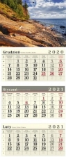 Kalendarz 2021 Trójdzielny Bałtycki klif CRUX