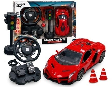 <img src='https://webimage.pl/pics/818/8/d5901811178818.jpg' style='height:440px' /> Auto RC z kierownicą i pedałami