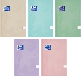 Brulion Oxford Touch Pastel A5/96k linia z marginesem, 1 szt