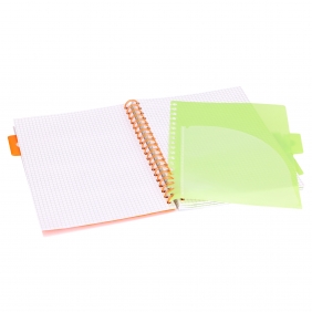 Kołozeszyt Strigo Pads Project Book B5 kratka Neon - Granatowy