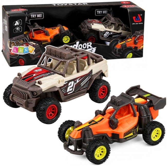 <img src='https://webimage.pl/pics/819/5/d5907990205819.jpg' style='height:440px' /> Terenówki Cross-Country światło i dźwięk 2szt