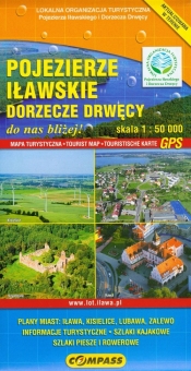 Pojezierze Iławskie Dorzecze Drwęcy mapa turystyczna - Praca zbiorowa