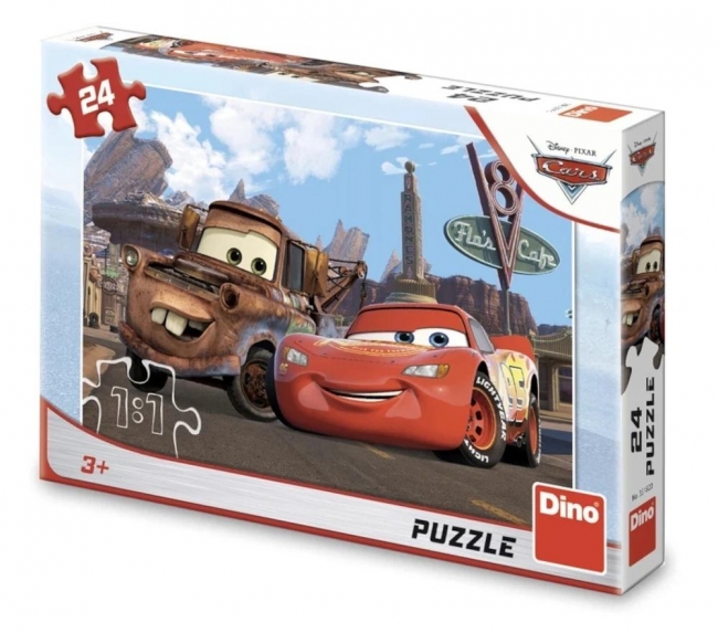 <img src='https://webimage.pl/pics/820/1/d8590878351820.jpg' style='height:440px' /> Puzzle Auta Cars Zygzak i Złomek 24el