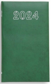 Kalendarz 2024 tygodniowy Standard - zielony - praca zbiorowa