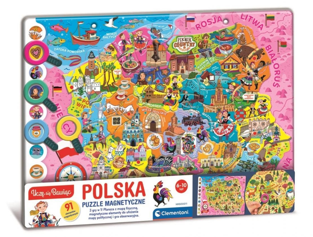 <img src='https://webimage.pl/pics/820/2/d8005125502820.png' style='height:440px' /> Puzzle Magnetyczne - Polska (50282)