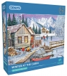 Puzzle 1000 Zima w domku nad jeziorem 113745 12+