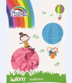 Balony Metal 12" różowy (100szt) FIORELLO
