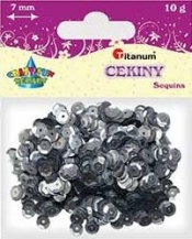 Konfetti cekiny 7mm 10g matowe srebrne CO7/1606