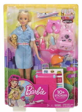 Barbie Dreamhouse Adventures: Barbie w podróży - Lalka + akcesoria (FWV25)