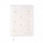 Puszysty notes z perełkmi - biały