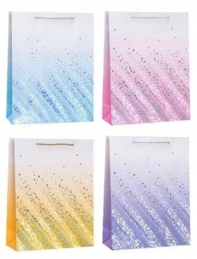 Torebka ozdobna 31x42x12cm hot-stamp mix ROZETTE