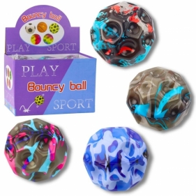 Piłeczka z wgłębieniami do ugniatania 9cm MIX